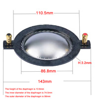 Pabrik SKY JIN HUA Grosir 75 Core 8 0-5W 74.5mm Tweeter Voice Coil Kawat Bulat & Pipih Aksesoris Audio Panggung