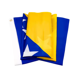 3x5 FT 100% Poliéster Impresión digital 1992-1998 Bandera antigua de <span class=keywords><strong>Bosnia</strong></span> Bandera de <span class=keywords><strong>Bosnia</strong></span> y Herzegovina - Product Image 4