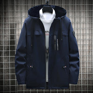 Veste à capuche pour hommes transfrontaliers hommes 2025 printemps et automne veste tendance simple imprimé veste hommes mode beau et chaud - Product Image 2