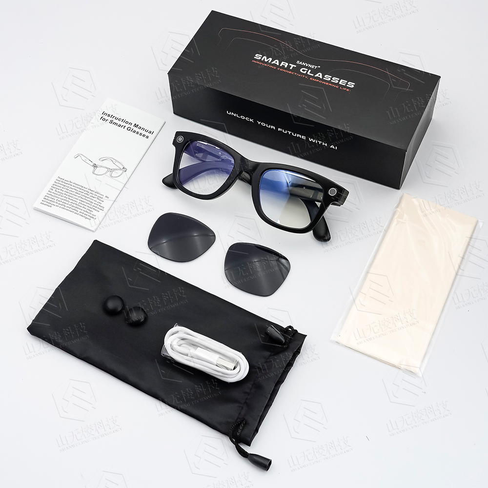 2025 GS4 MAX Smart Glasses 8MP Camera Video Recording Al Translation Intelligent Recognition Smart Wearable Headset