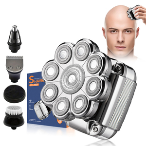 Cheap Price Multifunctional 9D Head <b>Shavers</b> Bald Men 6 in 1 Rechargeable Cordless for Beard Nose Trimmer Nine Blade Wa - Product Image 1