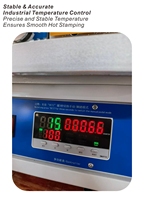 Machine à estamper à chaud semi-automatique pneumatique pour cuir 220V Nouveau