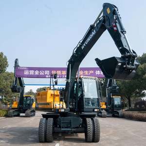 Excavatrice sur pneus HYUNDAI 15 tonnes HW150 avec essieux motrices et boîte de vitesses de renommée - Product Image 4