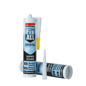 Sellador de <span class=keywords><strong>Silicona</strong></span> de Alta Elasticidad <span class=keywords><strong>Soudal</strong></span> Crystal - Product Image 3