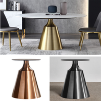 Support de Table en acier inoxydable, Design européen moderne, pieds de Table en métal doré