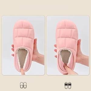 Nouveau prix d'usine Stock fond épais glisser pantoufles femmes chaussures de jardin décontracté marche hauteur augmentant hiver EVA - Product Image 5