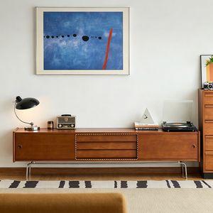 Mueble de <span class=keywords><strong>TV</strong></span> <span class=keywords><strong>Flotante</strong></span> Moderno de Madera de Nogal, Mueble de <span class=keywords><strong>TV</strong></span> de Madera Sólida <span class=keywords><strong>para</strong></span> Sala de Estar, Mueble <span class=keywords><strong>para</strong></span> Televisor - Product Image 1