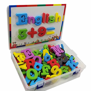 Ready to Ship Portable Tabletop Magnetic <strong>Alphabet</strong> &amp; Number Puzzles Educational Waterproof Plastic Box OEM Kids - Product Image 3