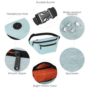 BSCI personnalisé nouveau sac de taille étanche à la mode pour hommes et femmes avec ceinture réglable sac banane de sport sac à couches sac banane - Product Image 4