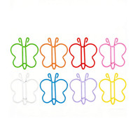 Clips de Papel con Forma de Mariposa para Tarjetas de Regalo, Clips Metálicos con Forma de Animal para Niñas, Estudiantes, Marcadores de Libros, Oficina, Papelería Escolar