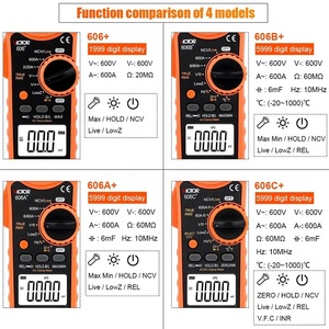 VICTOR 606C+ AC/DC <b>Clamp</b> Multimeter, 5999 Counts 600A 600V, NCV, Low Impedance Voltage & Flashlight Tester - Product Image 3