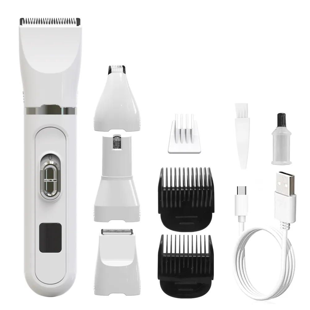 professional new pet hair clipper power low noise electric hair cutter for cat dog