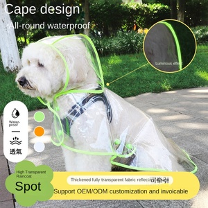 Harnais de randonnée pour chien de petite et moyenne taille, style épais, avec protection abdominale, imperméable, transparent et réfléchissant, modèle Simple Boys Dog - Product Image 5