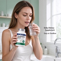 Capsules d'acide hyaluronique Metrand 250 mg, 60 capsules, complément alimentaire pour l'hydratation de la peau