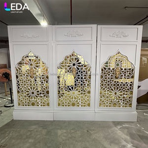 सबसे अधिक बिकने वाली इस्लेमिक मुस्लिम शैली की कस्टम गोल्डन ऐक्रेलिक शादी पार्टी, जन्मदिन समारोह मंच सजावट - Product Image 1