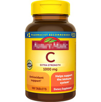 Comprimés à croquer de vitamine C extra forte 1000 mg, 100 unités, saveur orange originale, soutien immunitaire, marque privée OEM