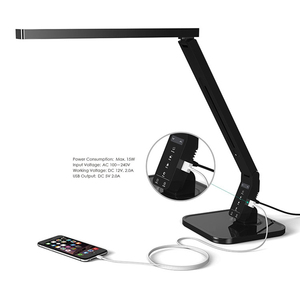 D-201 multi-pierres précieuses lumière tactile bijoutiers Rechargeable Led gradateur contrôle USB lampe 180 degrés rotatif pour l'éclairage de bijoux - Product Image 5