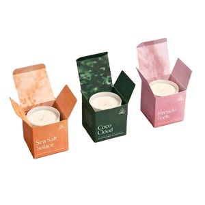 Nouvelle boîte à bougies PLD 2026 au design personnalisé, en carton rigide, avec tiroir, boîtes <span class=keywords><strong>d</strong></span>'allumettes et gaufrage, pour 3 bougies avec insert en mousse - Product Image 2