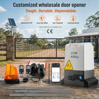 FUBEI Moteur de portail coulissant intelligent WiFi 800KG 370W, Kit d'opérateur de portail coulissant automatique électrique AC