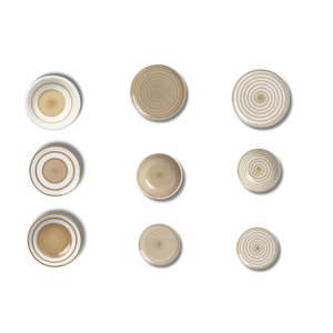 Juego de vajilla circular de 18 piezas, combinable y adaptable, de cerámica para uso diario. - Product Image 1