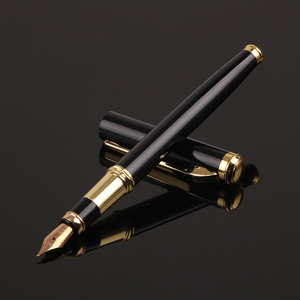 Stylo Plume Rétractable, Portable, Rétractable, Encre Bleue Et Noire