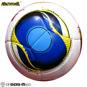 Laminated high quality soccer ball leather PU size 5 for Match color red - Product Image 5