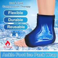 Compresse de gel solide transfrontalière chaude et froide pour la cheville, souple et durable pour le soulagement de la douleur, usage quotidien à domicile, vente en gros