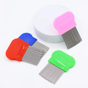 घने दांत स्टेनलेस स्टील सुई बिल्ली कंघी पालतू जानवर के लिए प्लास्टिक सामग्री के साथ पालतू जानवरों की आपूर्ति - Product Image 3