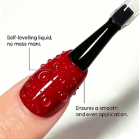 HS Custom Private Label No Wipe Top Coat 1KG TPO HEMA FREE UV Nail Gel Wholesale High Gloss Non Yellowing 3D Water Drop Top Coat