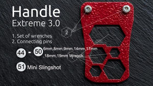 Nouveau portefeuille multifonctionnel de taille <span class=keywords><strong>carte</strong></span> de crédit pour le camping en plein air, avec plus de 50 fonctions - Product Image 5