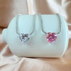 Ghiacciato fuori bling 3 millimetri cz <span class=keywords><strong>tennis</strong></span> catena del <span class=keywords><strong>cuore</strong></span> della cz <span class=keywords><strong>collana</strong></span> in oro per le donne - Product Image 1