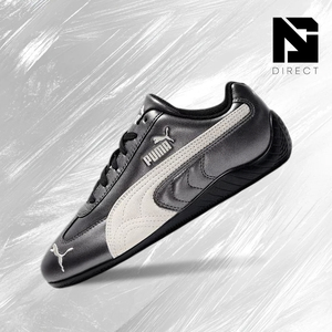 Puma Wmns Speedcat 'Metallic Pack - Black White' Zapatillas deportivas para mujer Speedcat con cordones, punta redonda, tacón plano y transpirables - Product Image 1