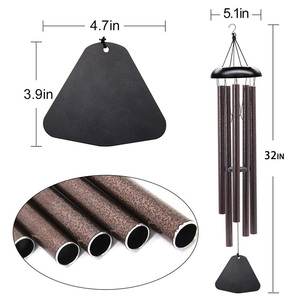 32 Inch Đồng Nhôm Ống Ngoài Trời Tất Cả Các Kim Loại Tưởng Niệm Chuông Gió Đồ Trang Trí Vườn Với Âm Nhạc Chuông Gió - Product Image 2