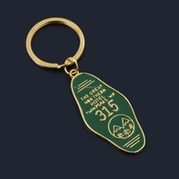 Llavero Personalizado de Aleación de Zinc con Esmalte Suave 3D, Llavero con Foto Digital Personalizada, Diseño de Dibujos Animados Vintage a la Moda