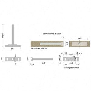 China Metal Triangle <b>Bracket</b> Heavy-Duty 75lbs Capacity Invisible Wall Mount Floor Support for Kitchen Bathroom Bedroom Office - Product Image 4