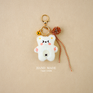 Llavero con Colgante de Osito Estilo INS, Muñeco de Peluche de Dibujos Animados, Adorno para Bolso, Bonito Accesorio Colgante para Niñas, Regalo - Product Image 3