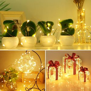 Kolpop 18-gói 2m 20 LED Cổ Tích Đèn pin hoạt động không thấm nước mini Twinkle ấm trắng chuỗi <span class=keywords><strong>Lights</strong></span> đối với kim loại khắc - Product Image 5