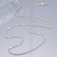 Collier chaîne gourmette en argent massif 925 véritable, vente en gros directe d'usine, populaire