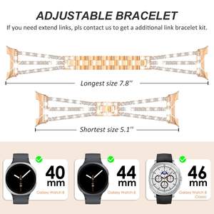 <span class=keywords><strong>Bracelet</strong></span> de montre en acier inoxydable pour Samsung <span class=keywords><strong>Galaxy</strong></span> Watch8 40 mm 44 mm Classic 46 mm, <span class=keywords><strong>bracelet</strong></span> de montre en métal pour Samsung <span class=keywords><strong>Galaxy</strong></span> <span class=keywords><strong>Watch</strong></span> Ultra 2 - Product Image 6