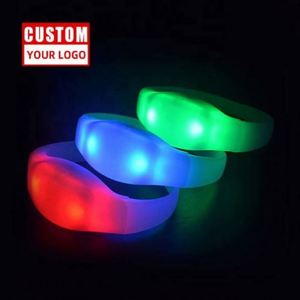 Bracelets LED personnalisés avec logo promotionnel pour événements - 15 couleurs LED, portée de contrôle de 400 m, utilisation pour les fêtes - Product Image 6