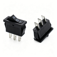Interrupteur à bascule KCD1-110 9,5*21mm, 2 broches, 2 positions, mini interrupteur plat multicolore pour petits appareils électroménagers