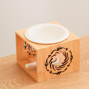 Shang & Zhou Dynasty Sun Bird Lámpara de perfume de cerámica con madera de bambú-Calentador de aceite esencial de Interior chino Decoración duradera para el hogar - Product Image 5
