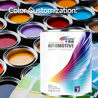 Pintura para Automóviles 2K Color Masterbatch, Pintura de Alto Brillo y Fuerte Adhesión para Reparación de Automóviles, Negro y Más de 1000 Colores