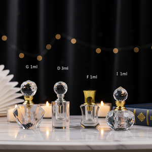 Bouteilles de parfum carrées en cristal clair Bouteilles d'huile vides en pierre précieuse d'agate chic 6ml 12ml Mini 1ml 2ml 3ml Bouteille de parfum de <span class=keywords><strong>poche</strong></span> en sac - Product Image 1