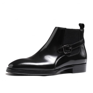 Nuevas Botas de Cuero para Hombre Estilo Italiano Hechas de Cuero Puro de Alta Gama con Hebillas para Exteriores y Adecuadas para Caminar - Product Image 3