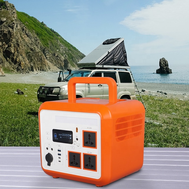 Outdoor mobile power bank 1200w large capacity portable solar energy storage power supply for self driving and camping