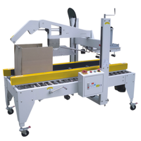 Machine à fermer les boîtes à prix d'usine, fermeur de cartons, plieuse, machine à plier les rabats, machine à sceller et à bander les cartons avec réglage manuel de la hauteur/largeur