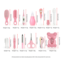 Ensemble de soins pour bébé Pretty Baby, kit de toilettage pour nouveau-né, 13 pièces, en matériau PP, avec coupe-ongles, cadeau de naissance