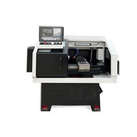 Torno CNC de Alta Precisión (0.001mm) con Centrado Óptico Automatizado, Control CNC, un Solo Husillo y Longitud Máxima de Pieza de Trabajo de 250mm