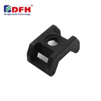 Pince de montage d'attache de câble en nylon pour fil plastique industriel noir solide fabrication OEM pince rapide pour profilé en aluminium